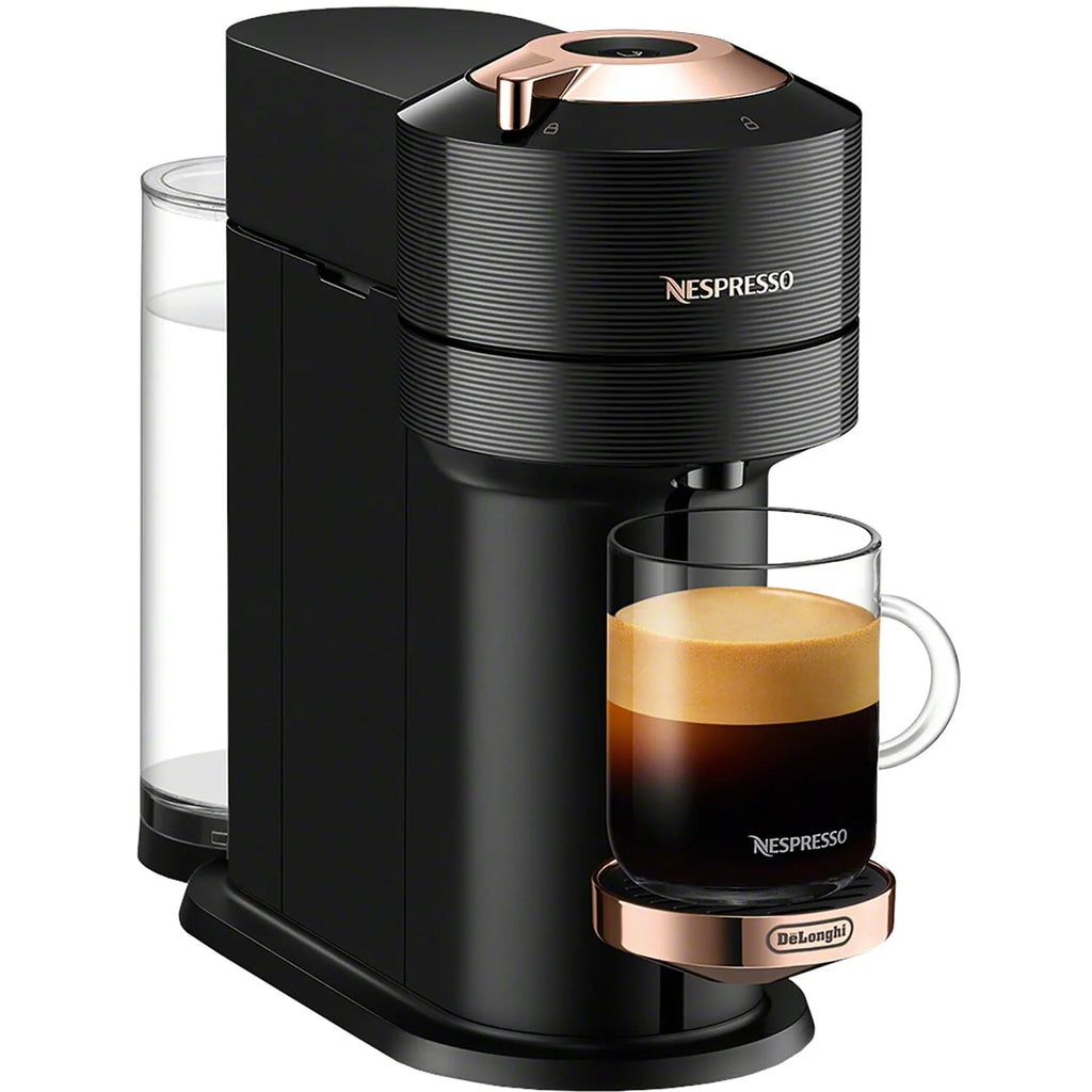 Chrome Coffee and Espresso Maker with Black Milk Frother H14717