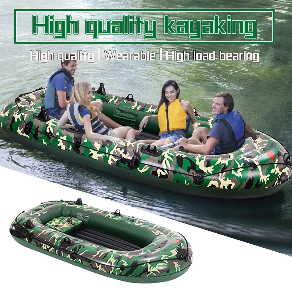Camouflage 4-Person Inflatable Boats X381795