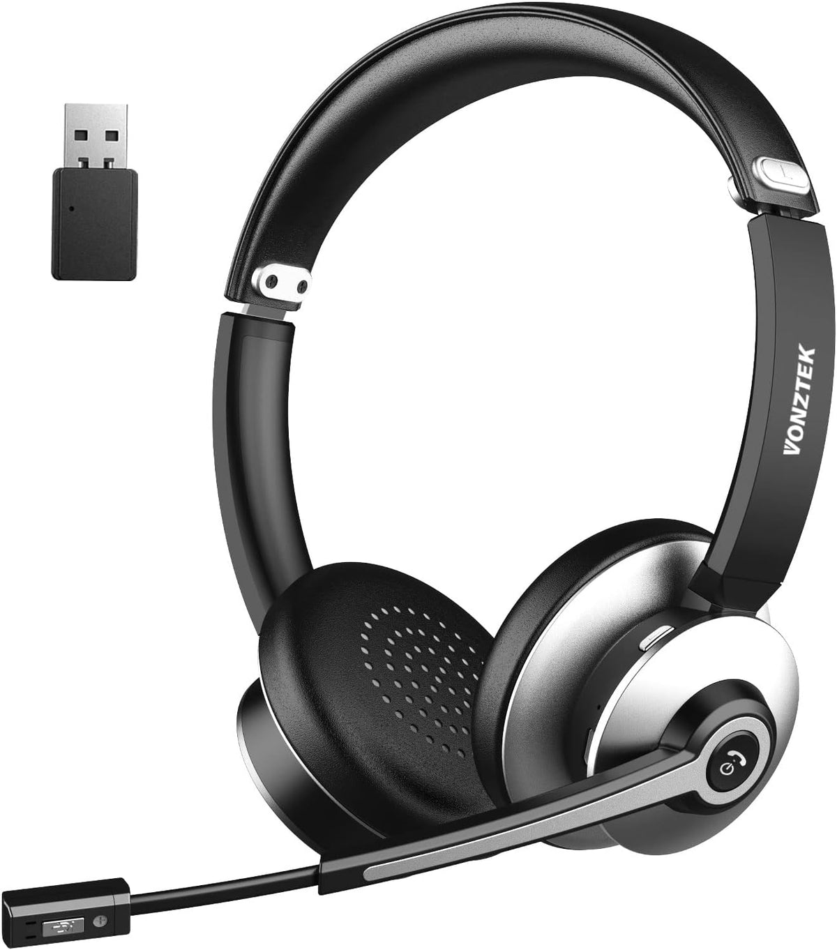 Bluetooth Headset with Microphone, Wireless On Ear Headphones S647379