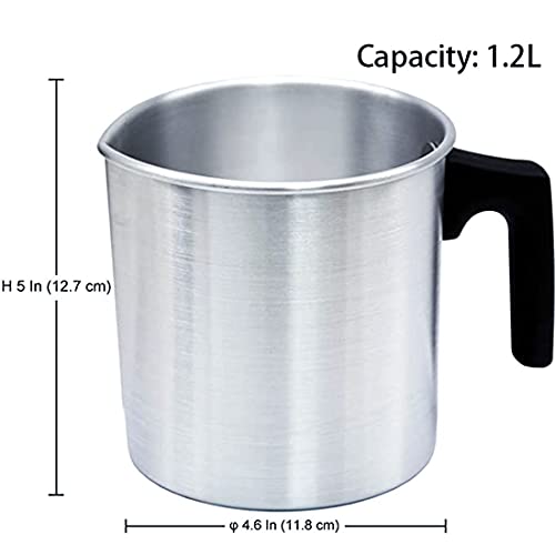 1.2L Aluminum Candle Wax Melting Pot F13075