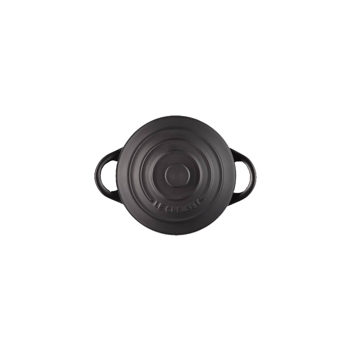 Satin Black Stoneware Casserole Dish T330076