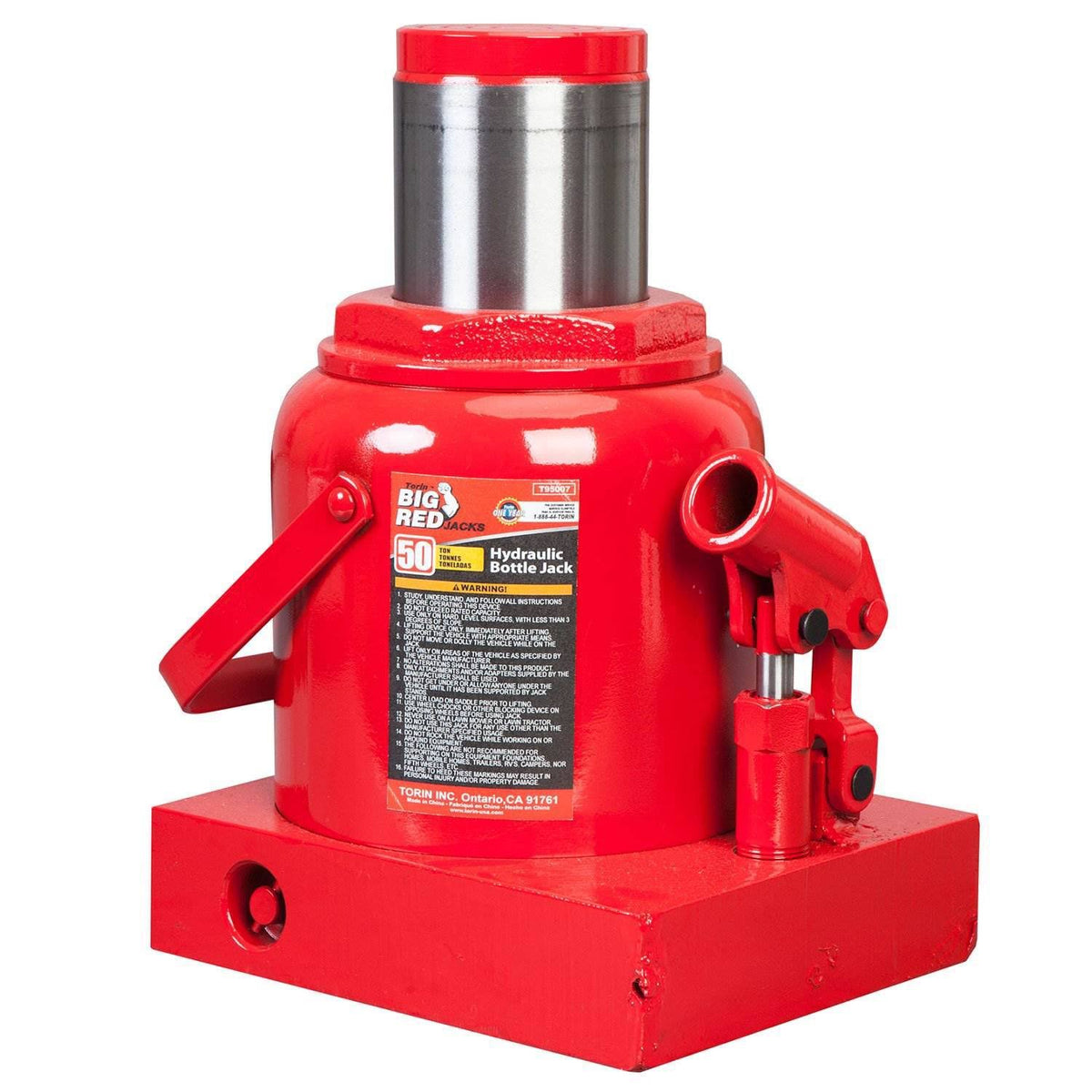 50 Ton Capacity Hydraulic Steel Bottle Jack K208
