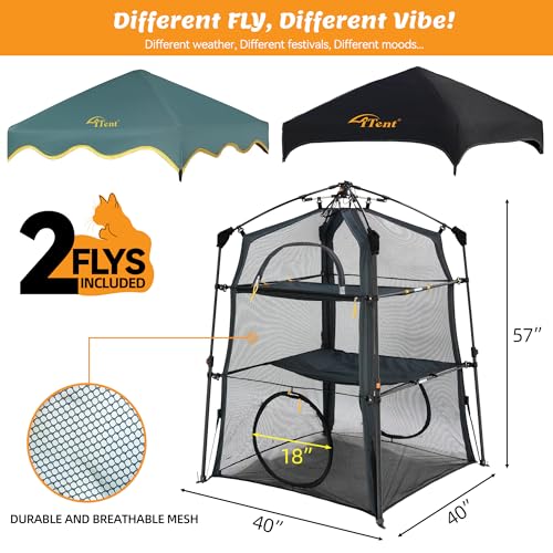 3 Tier Portable Cat Enclosure Tent U125