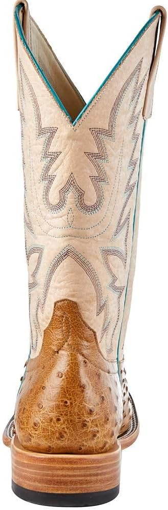 Brown Full Quill Ostrich Cowgirl Boot 10 B F481