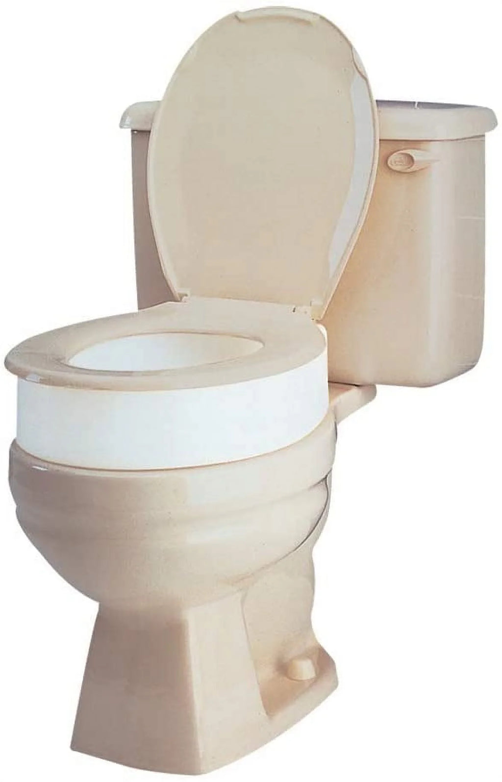Raised Toilet Seat, White, 300 lb Capacity G630