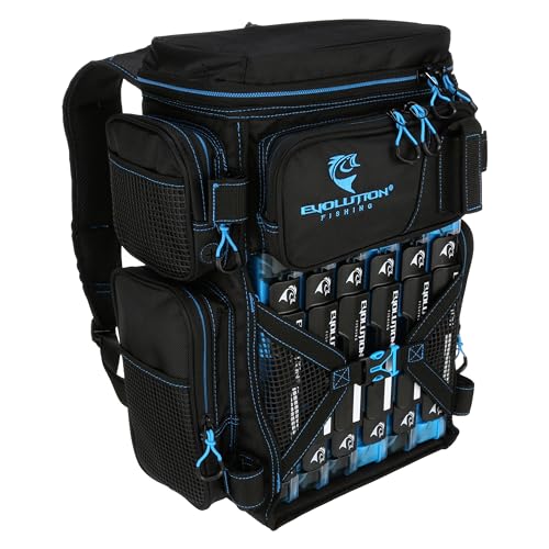 Seafoam 3600 Size Heavy Duty Fishing Tackle Backpack with 6 Trays L90596