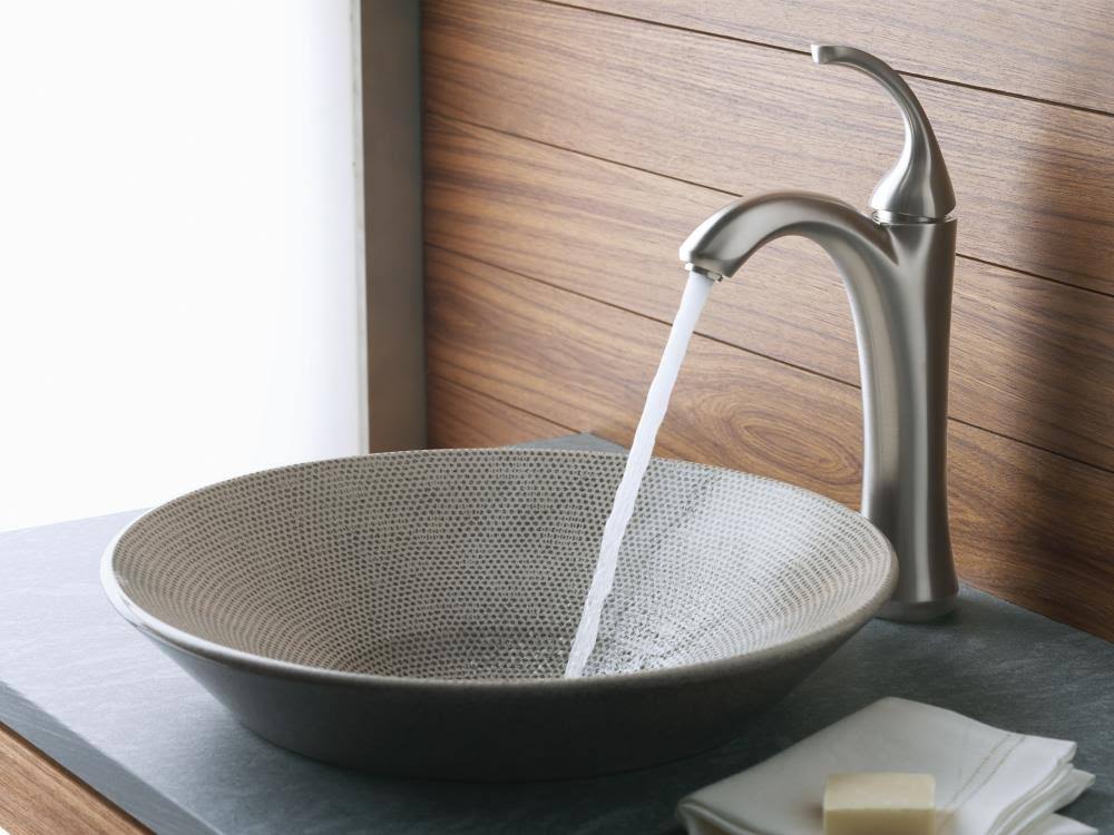Boucle Tweed Conical Bell Vessel Sink G496