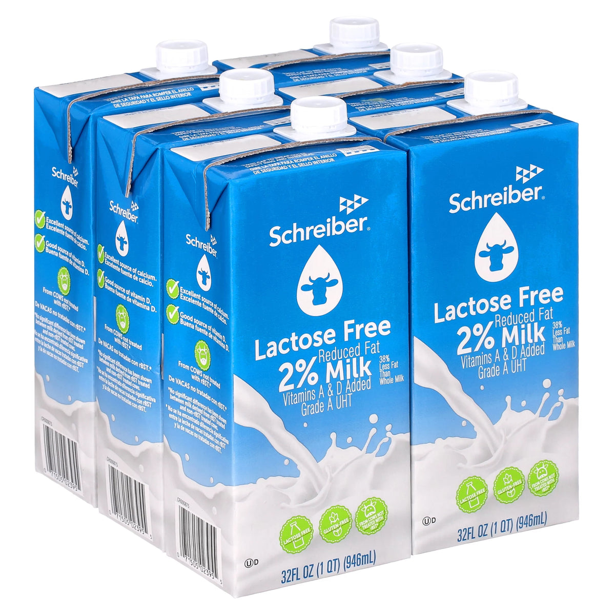 32oz UHT Lactose Free Milk (Pack of 6) Y1779