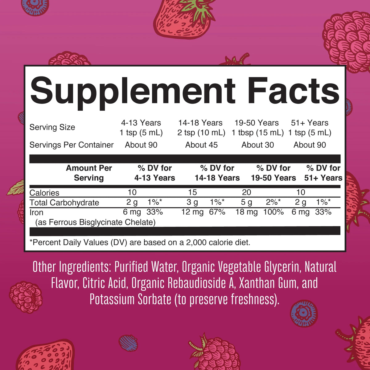 Liquid Iron Supplement 15.22 fl oz K7165