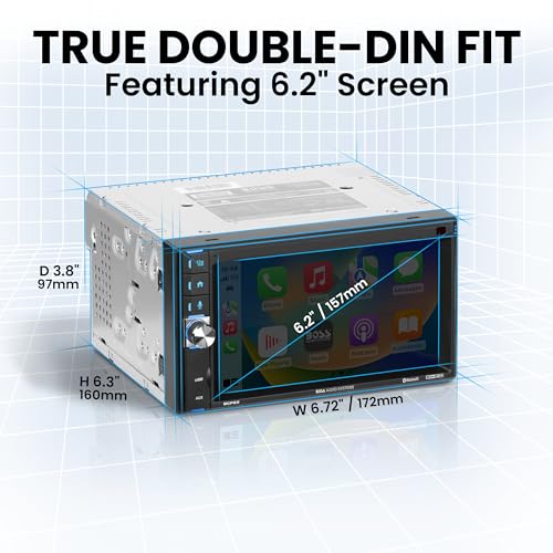 Double Din 6.2 Inch Capacitive Touchscreen Car Stereo L847659