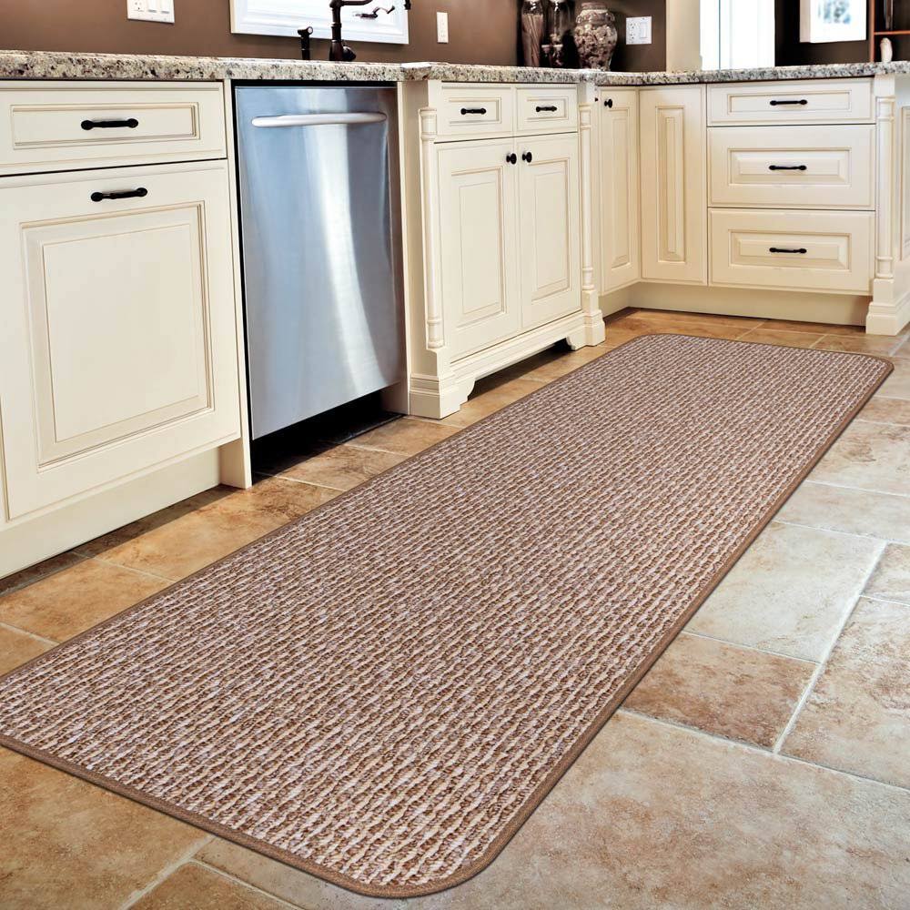 Praline Brown Skid-Resistant Carpet Runner L7987