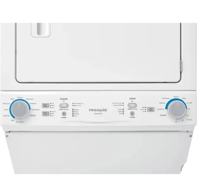White Electric 4.5 Cu. Ft. Washer and 5.5 Cu. Ft. Dryer Laundry Centre T1070
