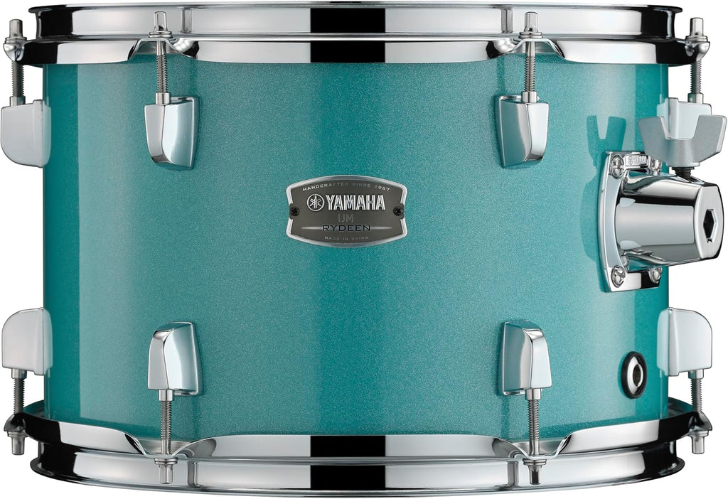 5-Piece Drum Set with 22" Bass Drum, Floor Tom, 2 Toms, Wood Snare Drum, Turquoise Glitter T741