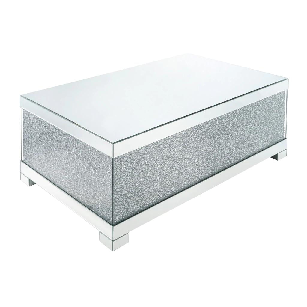 Mirrored Faux Crystals Coffee Table and 2 End Tables H64126