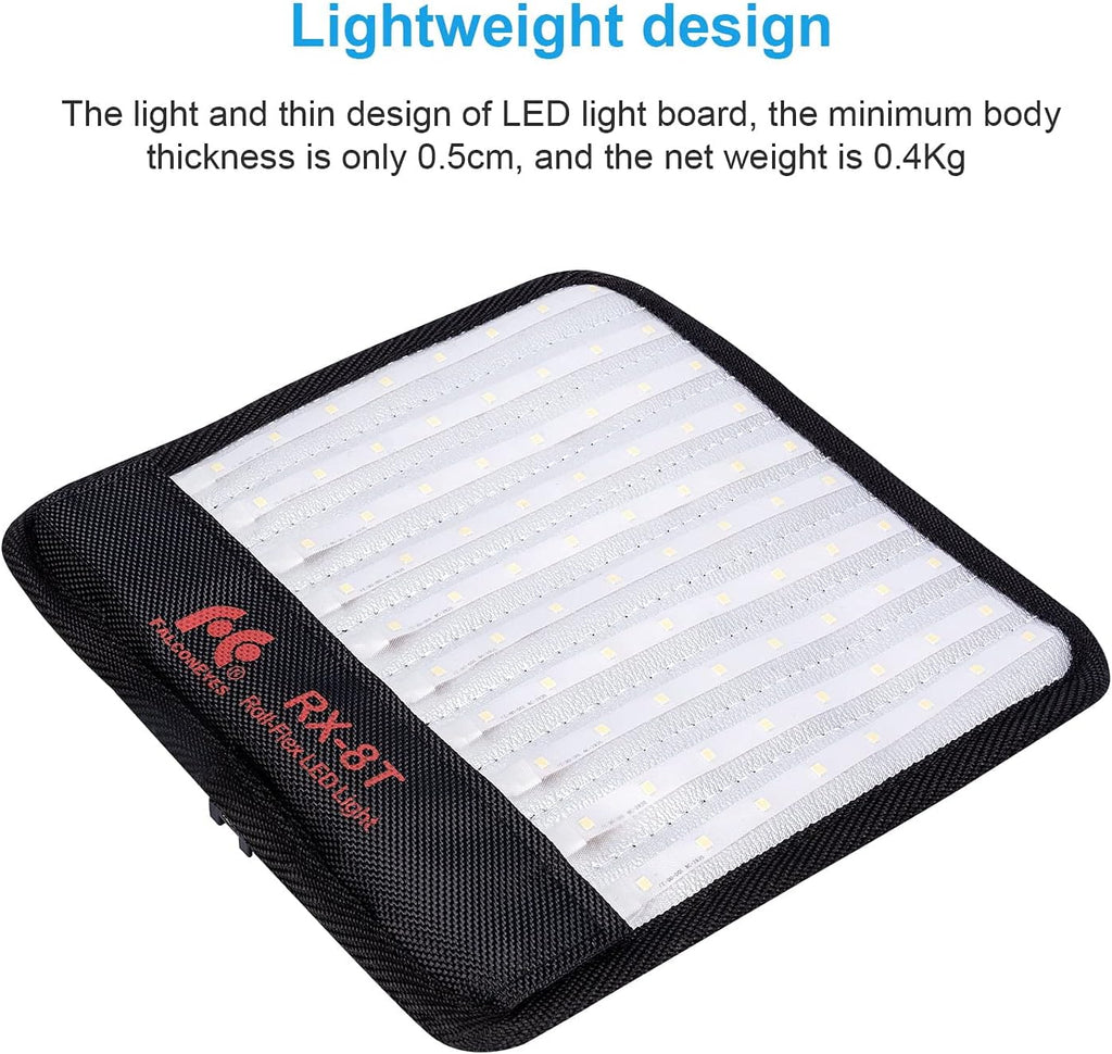Foldable LED Light Panel Kit 5600K CRI95 Splash-Proof M212