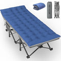 Grey Oversized Folding Camping Cot with Carry Bag N927207
