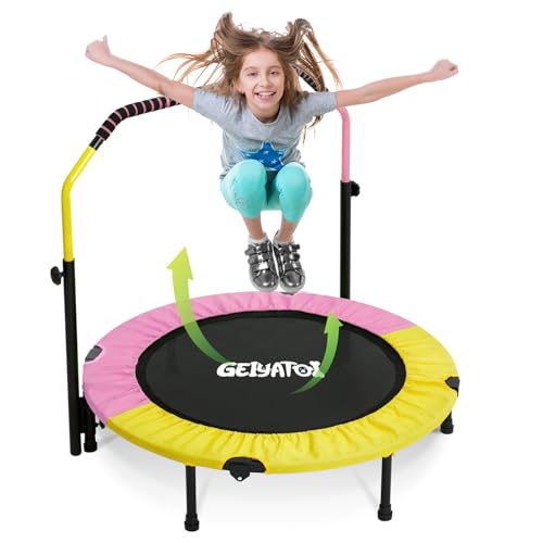 40'' Height-Adjustable Mini Trampoline with Sponge Handle K507582