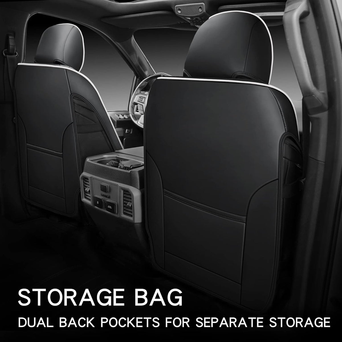 Customized Car Seat Cover Full Set with Waterproof Eco-Friendly Leather Protector E63546