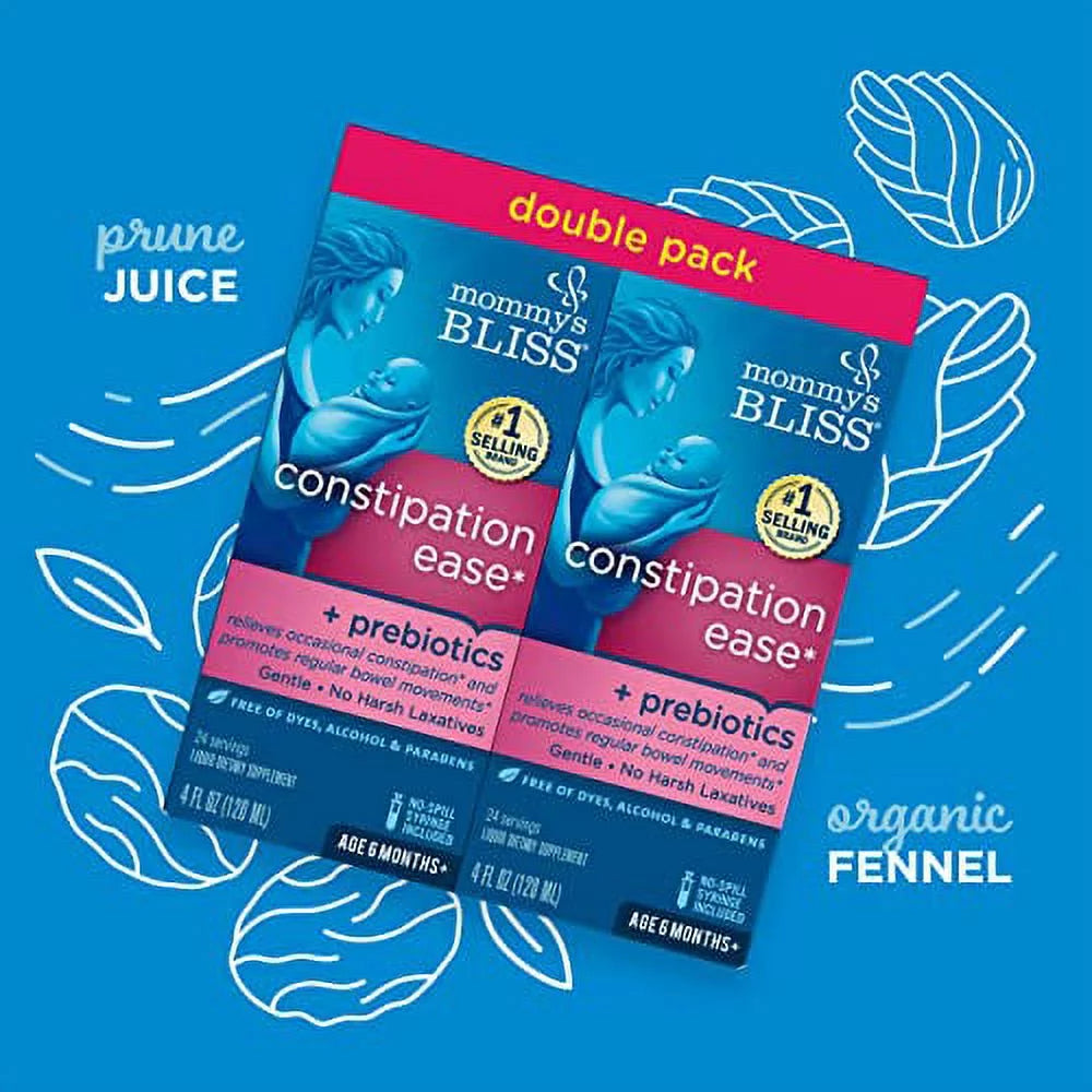 Baby Constipation Ease with Prebiotics, 4 Fl Oz (Pack of 2) G3450
