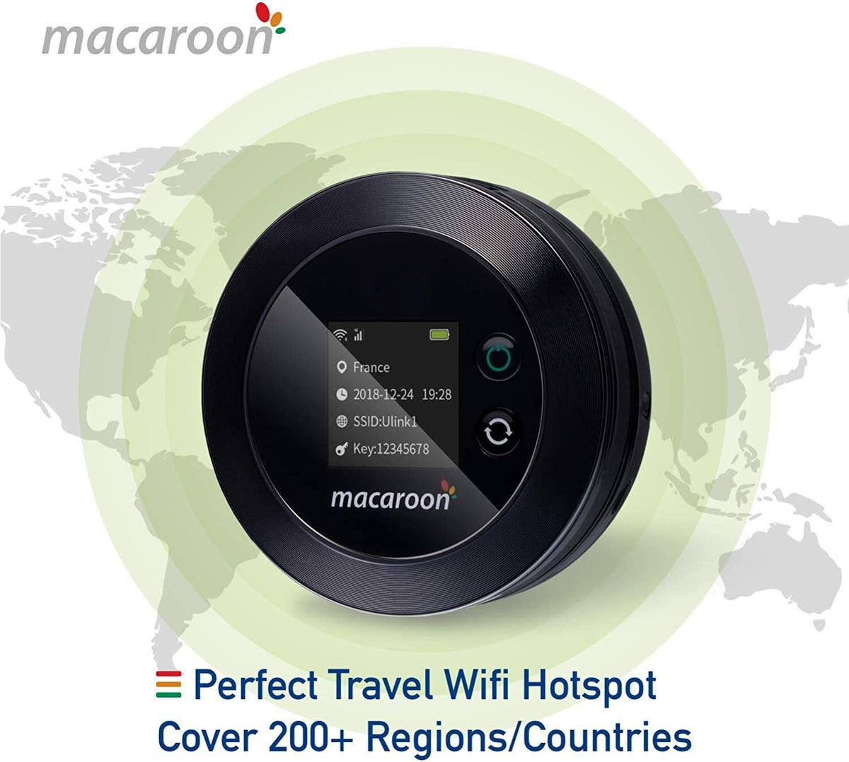 Mobile Wi-Fi Hotspot Device Portable Router with 55GB Data 90 Days C4802