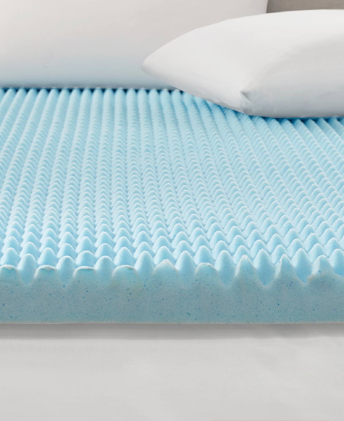 3-Inch Gel Memory Foam Topper Blue Cal King Q583