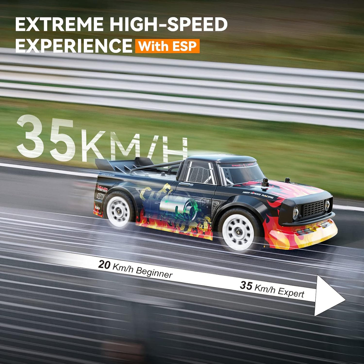 High Speed 4WD Remote Control Rally Car with 2 Batteries V196