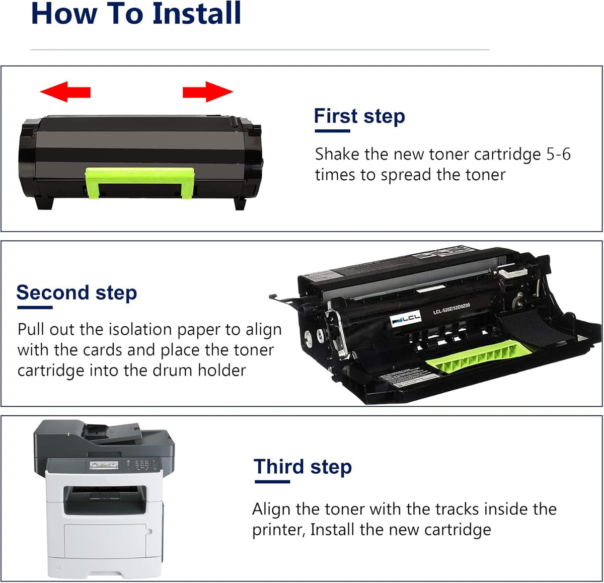 Black Compatible Toner Cartridges 3 Pack I988