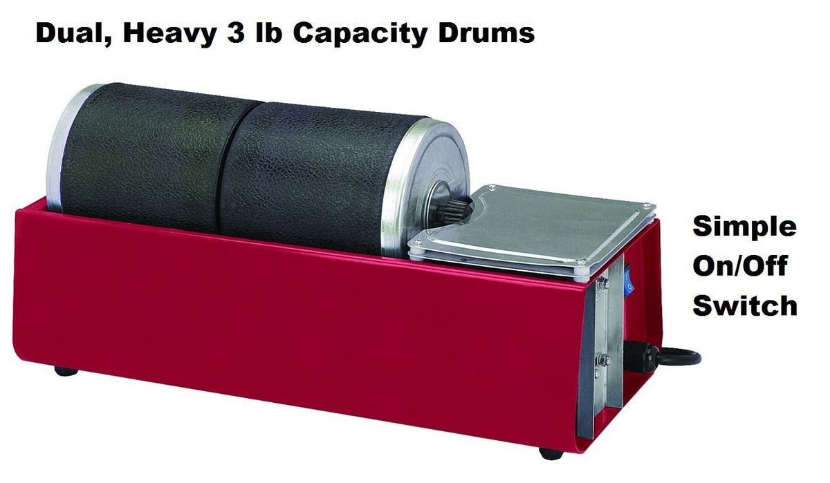 Dual Drum Rotary Rock Tumbler B657075
