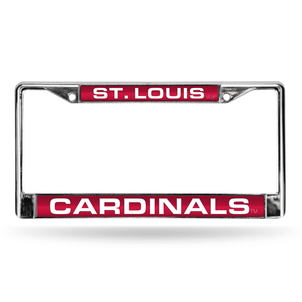 Red and White MLB License Plate Cover M3496