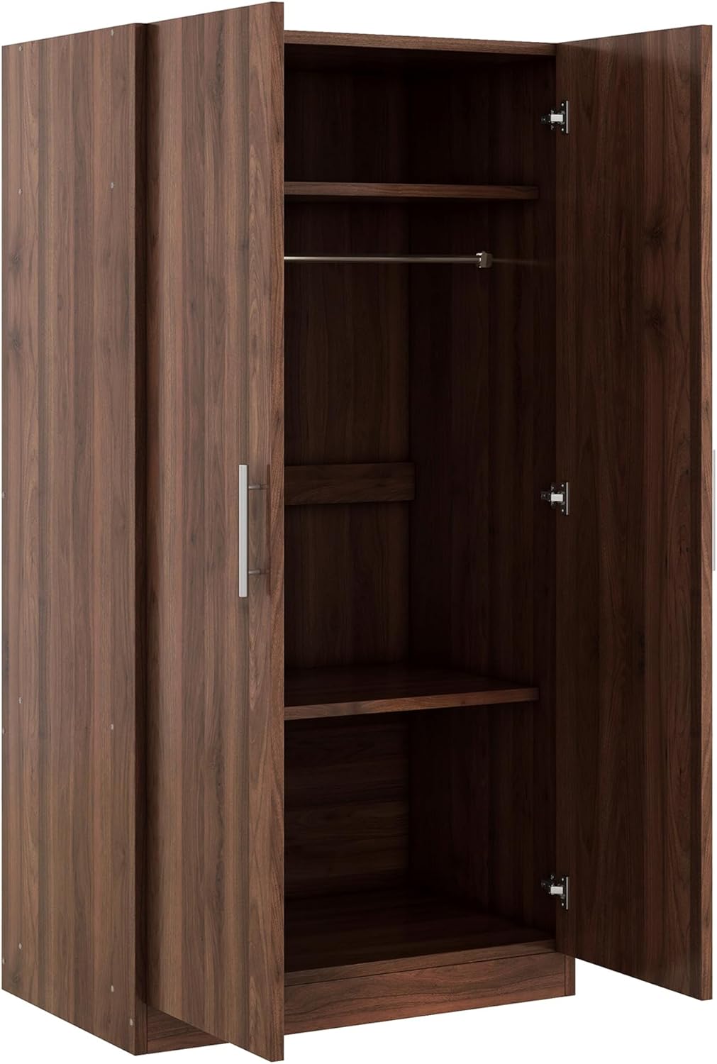 2-Door Wooden Wardrobe Armoire with 3 Storage Shelves U9548