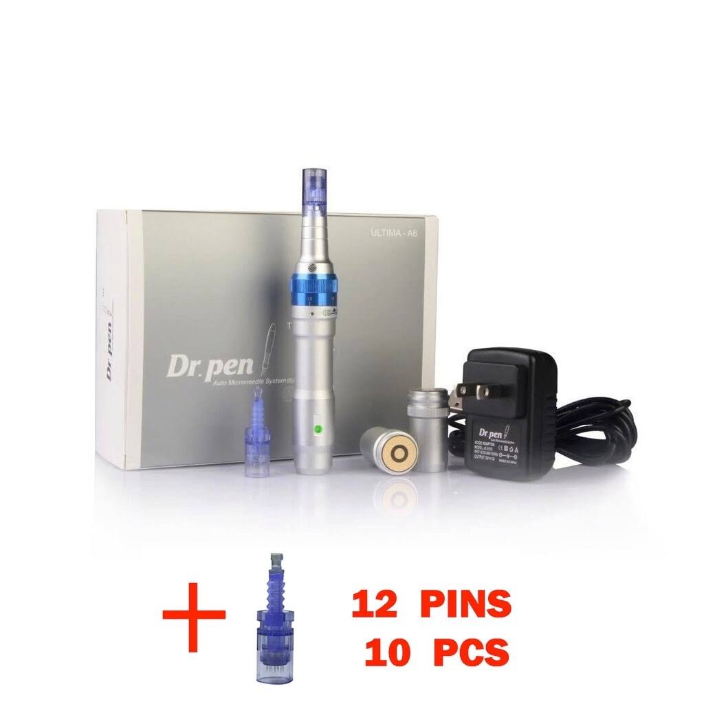 Rechargeable Microneedle System with 10 12 Pin Cartridges E698