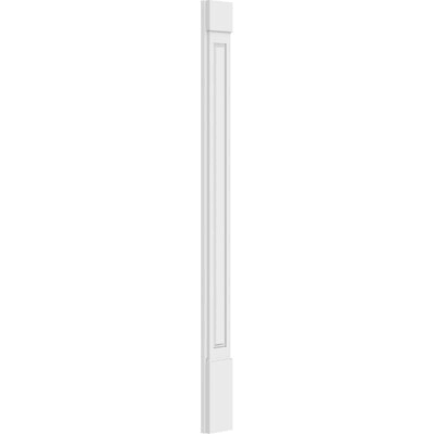 PVC Raised Panel Pilaster with Capital & Base (Pair) K31795