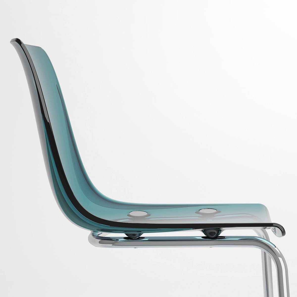 Blue/Chrome Plated Chair R9010