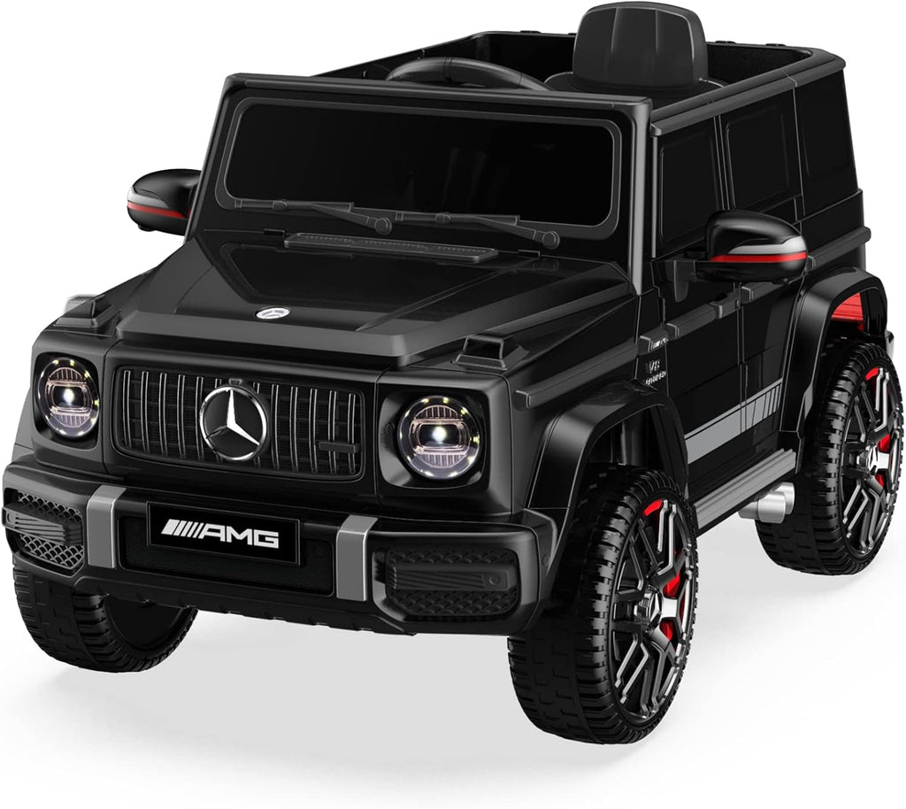 12V Ride on Car with Adjustable Door Height, Spring Suspension, Horn, LED, Music, USB, Red B81937