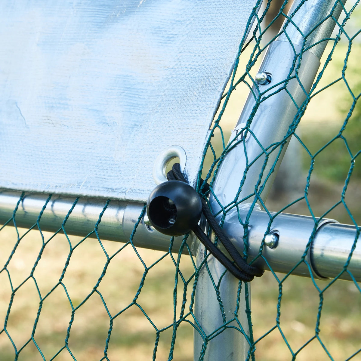 Large Metal Chicken Coop 19.7x9.8x6.6 ft C297676