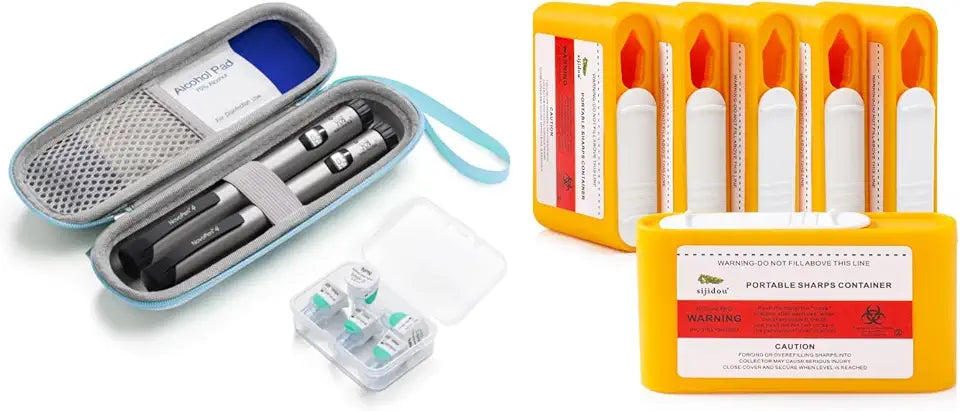 Insulin Cooler Travel Case with Sharps Container J48218