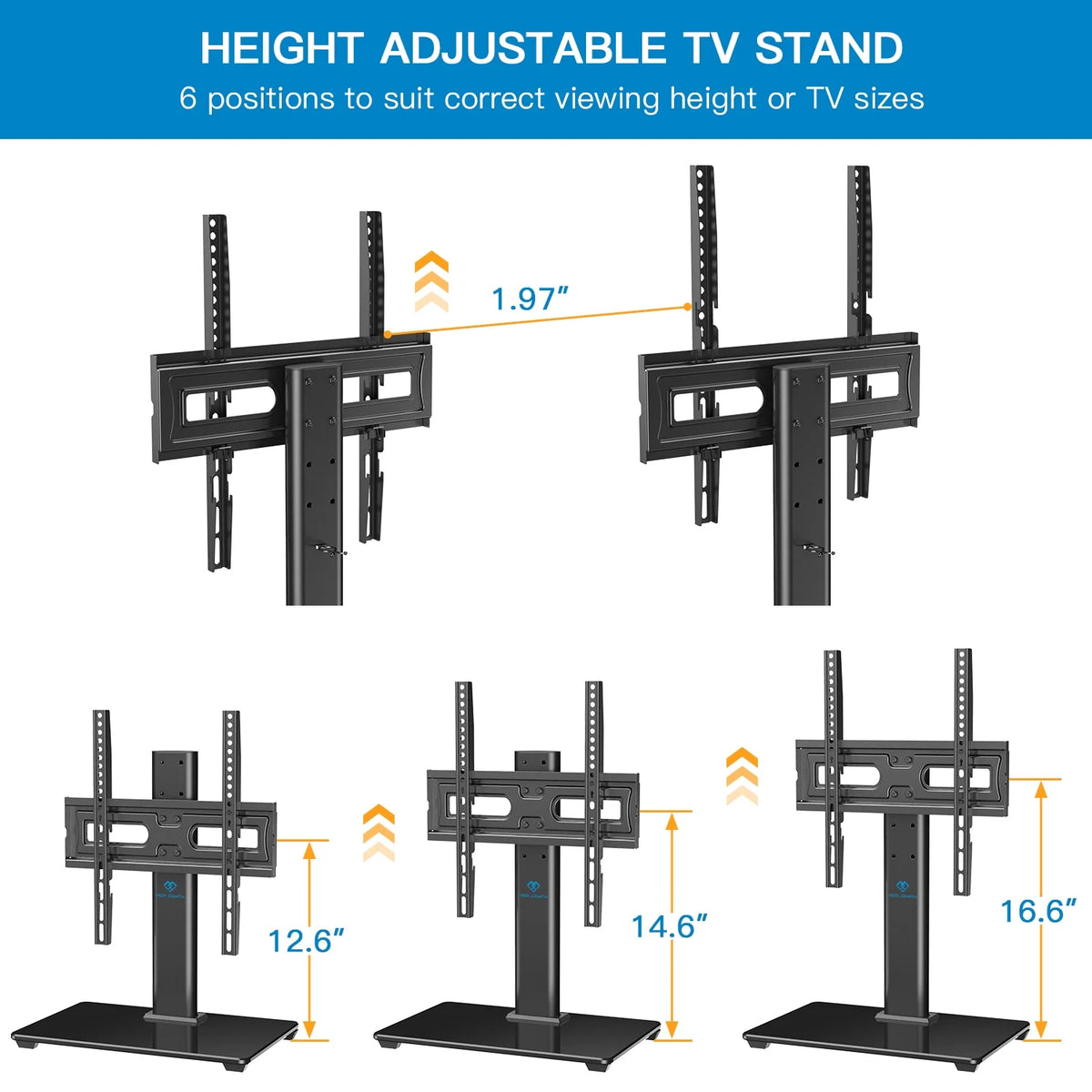 Universal TV Stand 32-60 Black G857