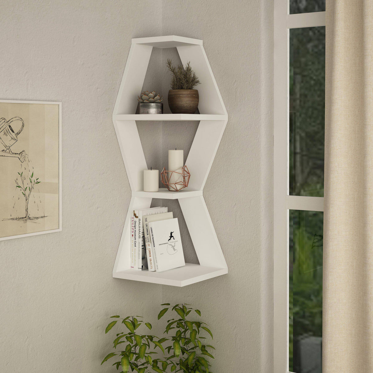 White Wall Shelf I213