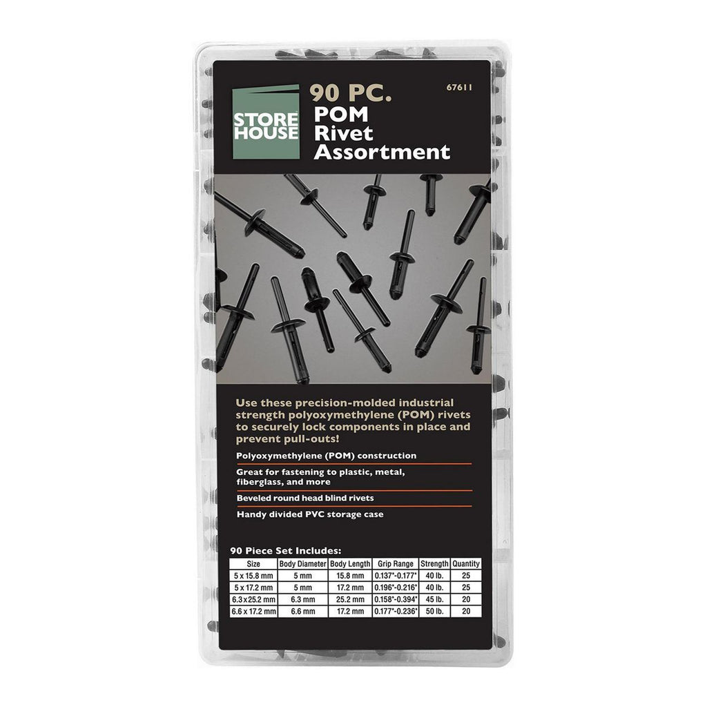 90 Piece Rivet Assortment W725230