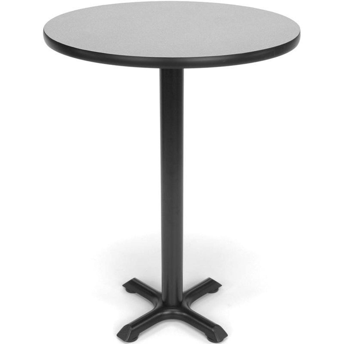 Gray Round Cafe Table L220