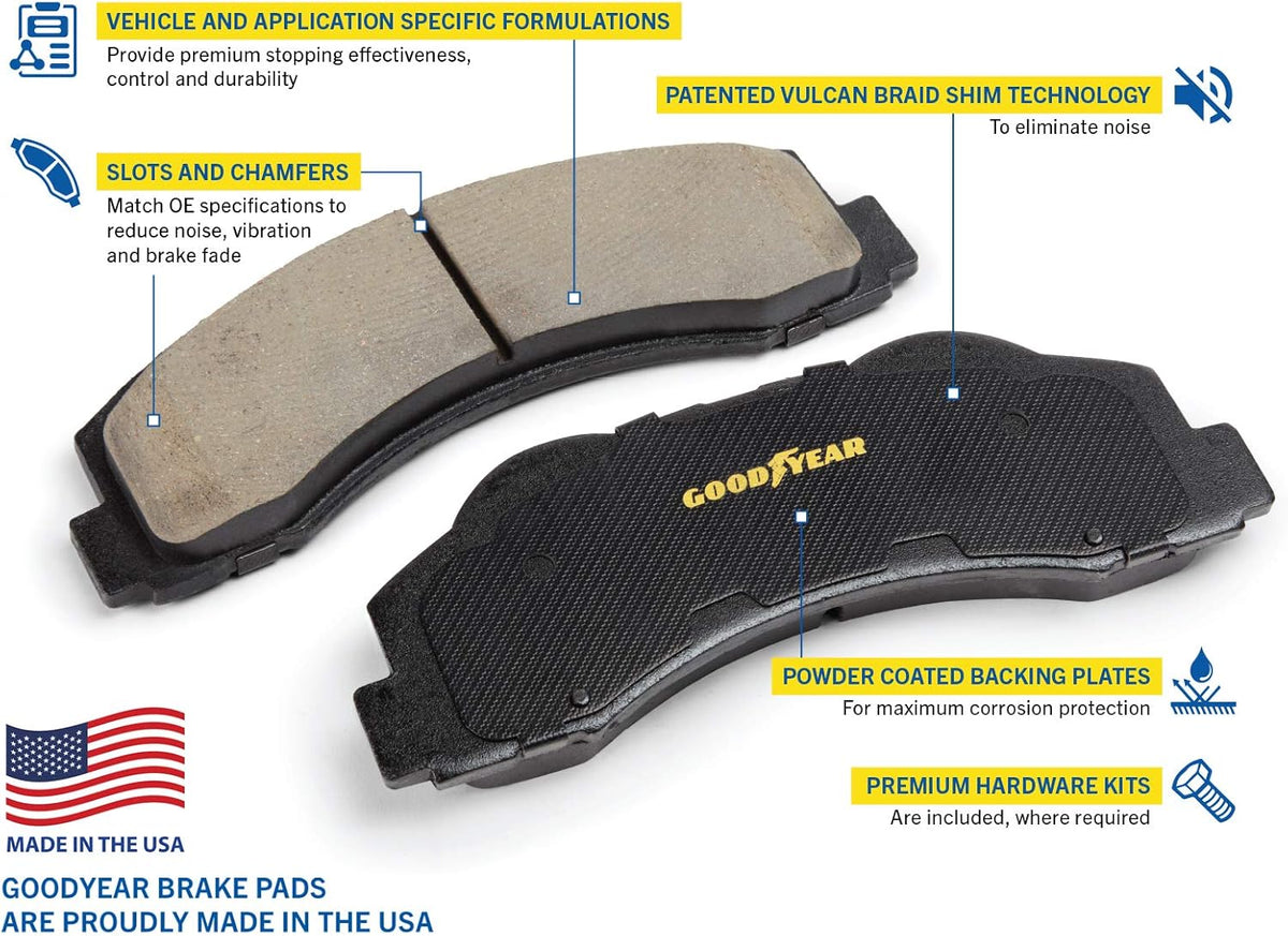 Rear Brake Pads Pack of 2 D382727