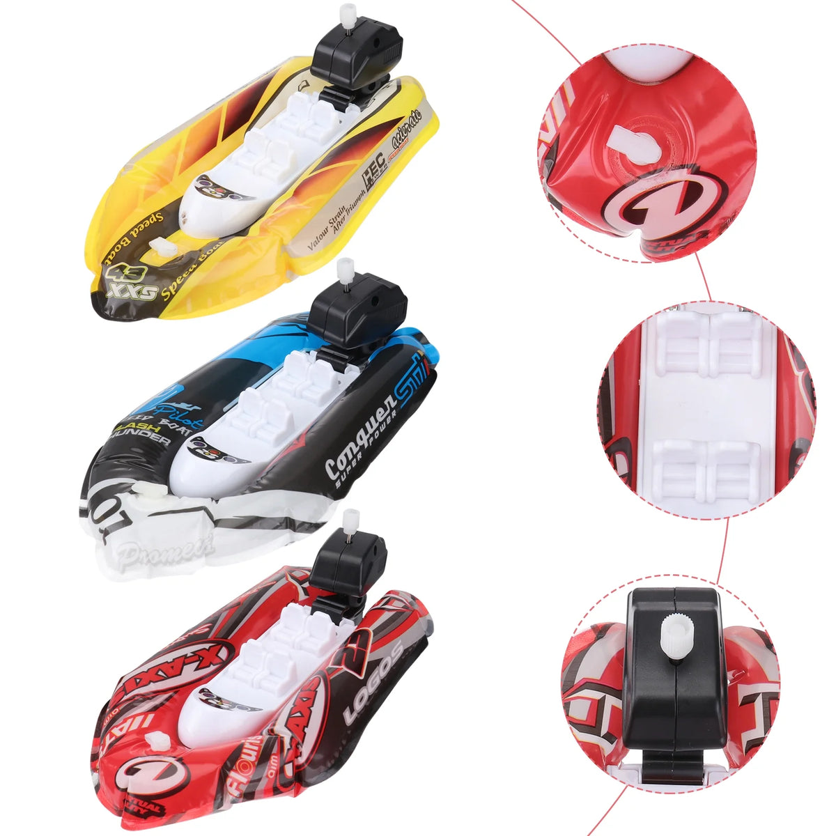 3pcs Mini Inflatable Paddle Boat Bathing Toy B42342