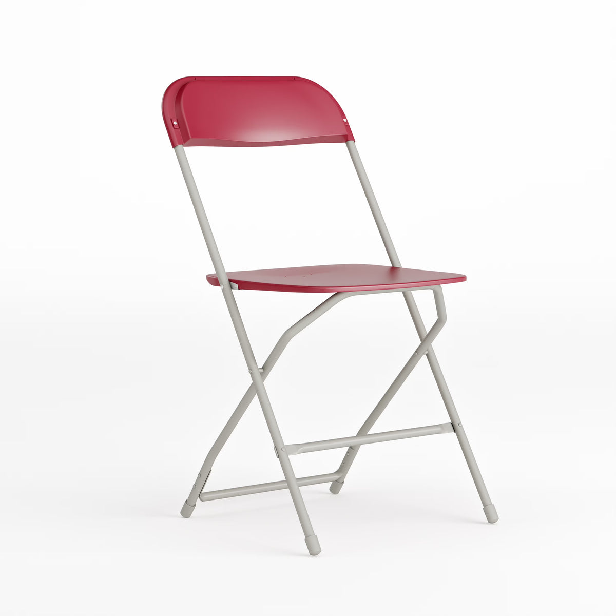 Red Plastic Folding Chair F8927