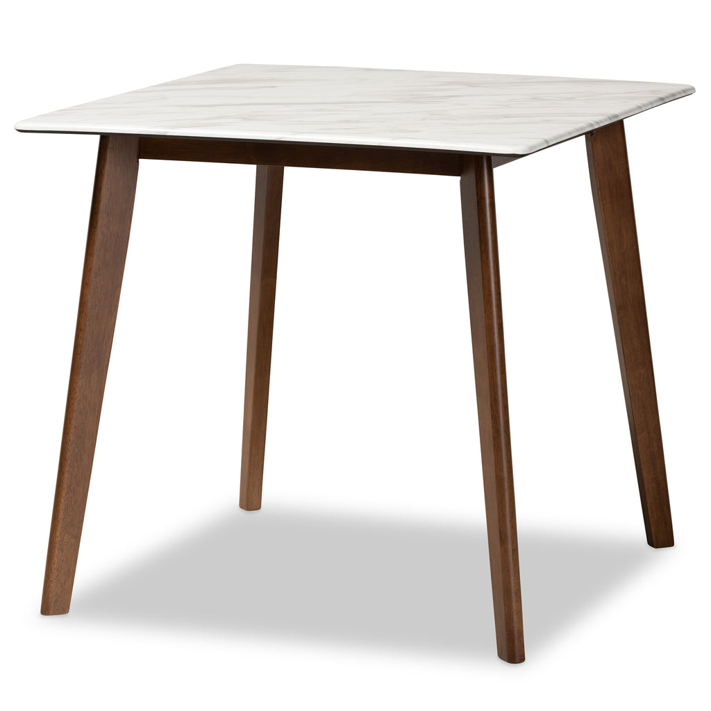5-Piece Dining Set with Faux Marble Table M811