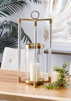 Gold Stainless Steel Lantern O6343