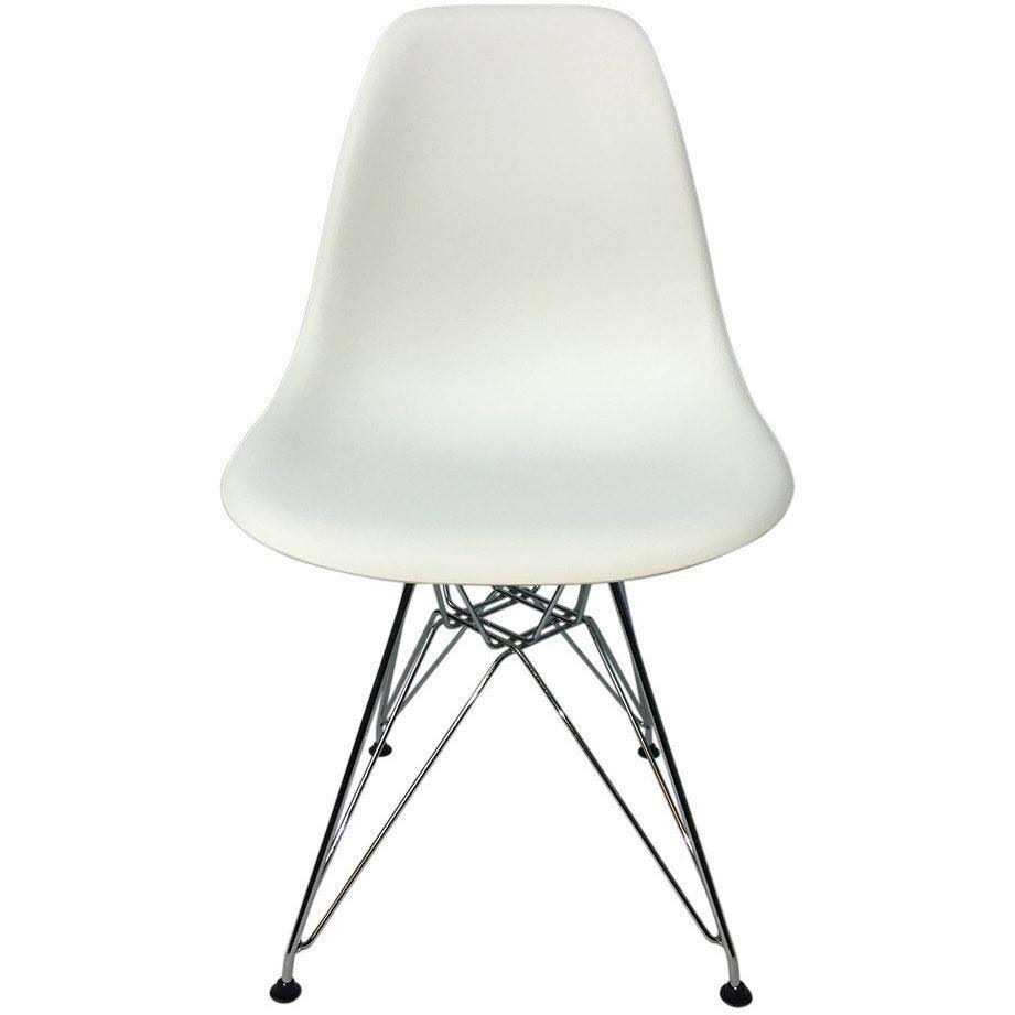 Dark Pink PP Eiffel Chair with Metal Legs N33604