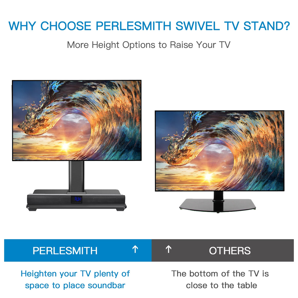 Universal TV Stand 32-60 Black G857