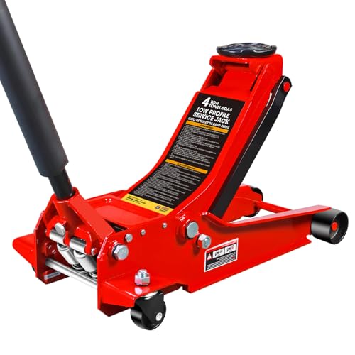 Hydraulic Trolley Floor Jack with Extra Saddle 3 Ton Red M9746