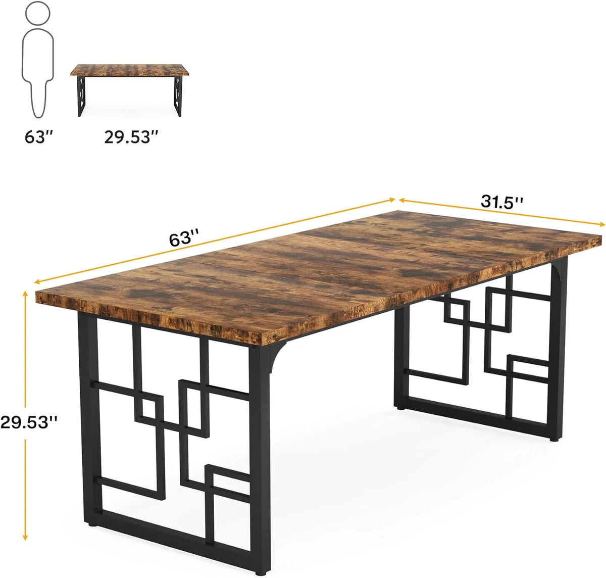 63" Rectangular Dining Table S243103