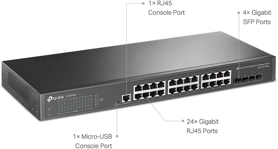 8 Port Gigabit Smart Managed Switch Black Pack of 2 A6749